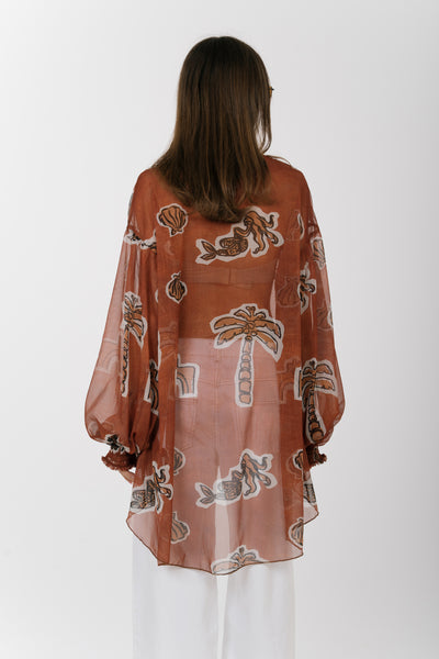 Eros Printed Tunic Shirt