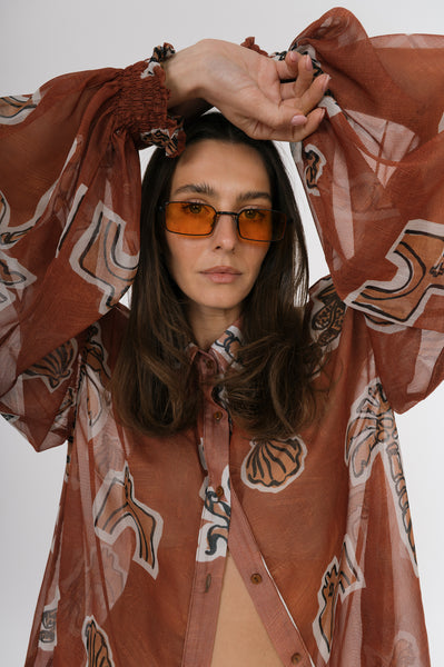 Eros Printed Tunic Shirt