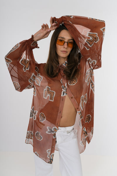 Eros Printed Tunic Shirt