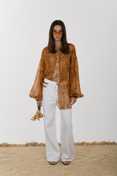 Eros Printed Tunic Shirt