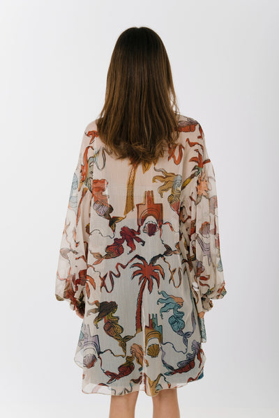 Eros Printed Tunic Shirt