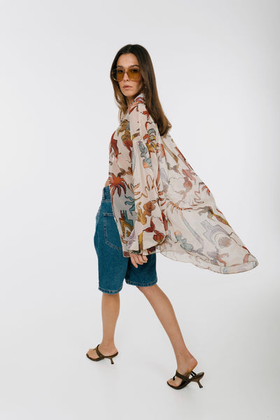 Eros Printed Tunic Shirt