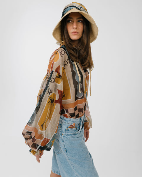 Eros Printed Tunic Shirt