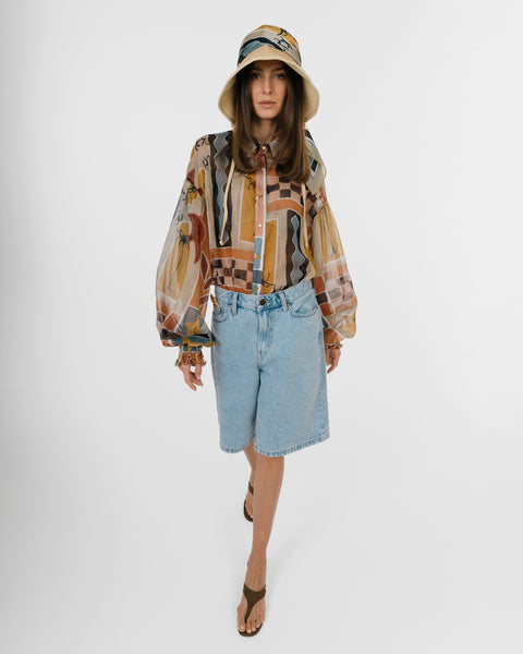 Eros Printed Tunic Shirt
