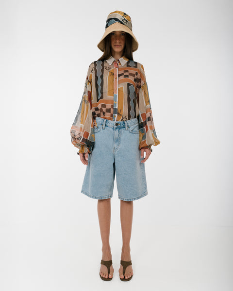 Eros Printed Tunic Shirt