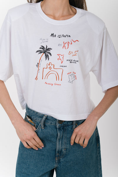 Raw Boxy Top Story - Painted In White
