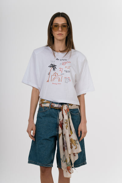 Raw Boxy Top Story - Painted In White