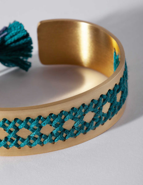 Rattan Gold Bracelet