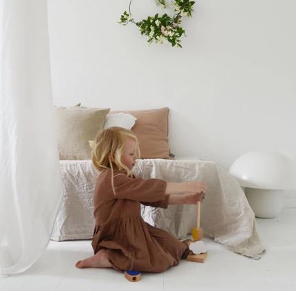 "Catch the cloud" wooden stacking toy