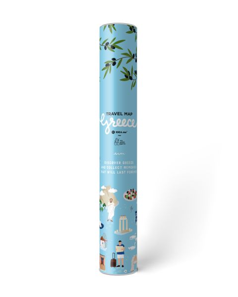 Scratch off Map of Greece