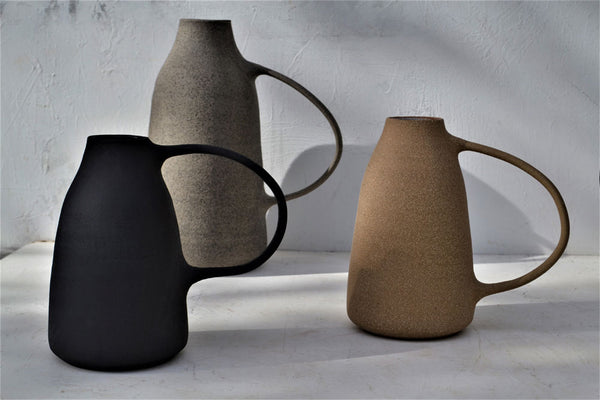 Ceramic Grey Vessels Natural Texture