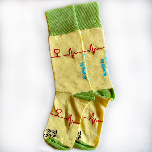 Sommelier Socks | YELLOW - Wine Cardiogram