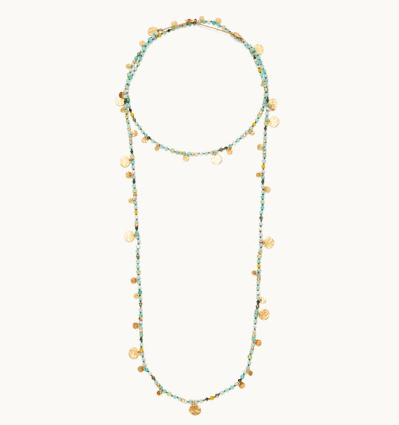 "Smarties" Long Gold Plated Necklaces