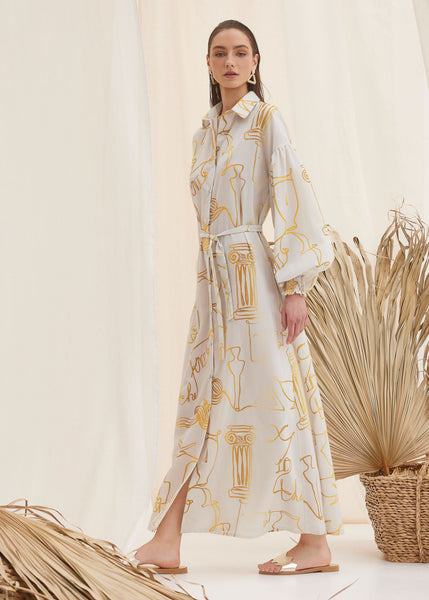 Athena Swank Fine Maxi Shirt Dress