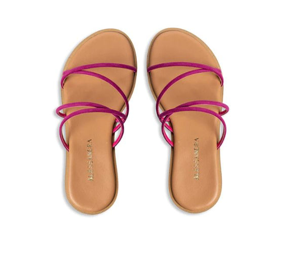 Sarakiniko Strappy Mauve - Alessandra Sandals