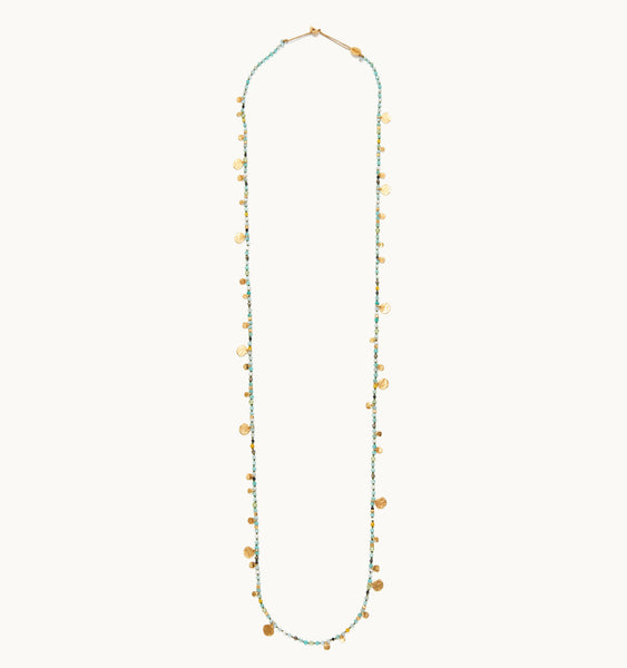 "Smarties" Long Gold Plated Necklaces