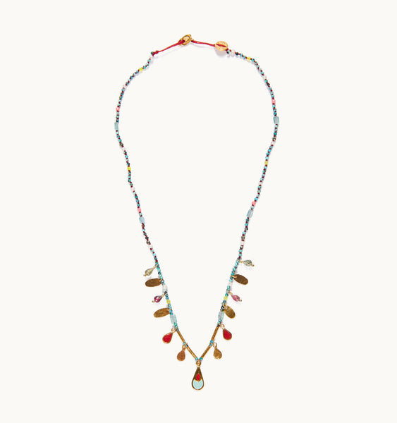 "Drop" Short Stone Necklaces