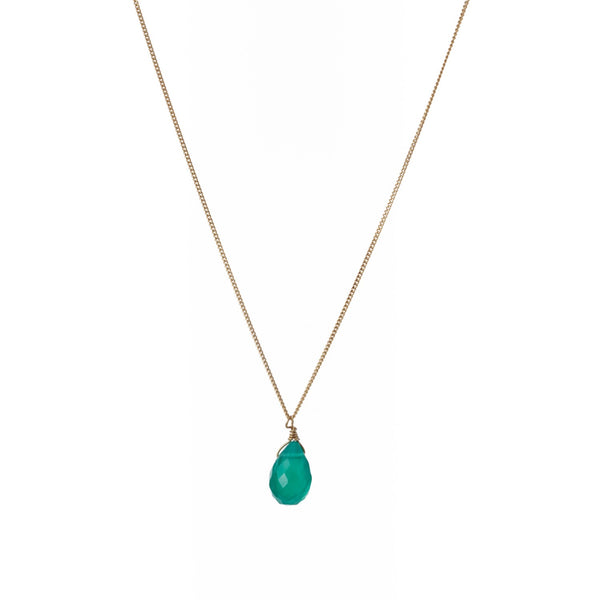 Drop Gemstone Necklace