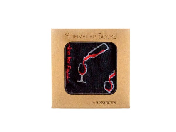 Sommelier Socks | BLACK - Pouring Bottles
