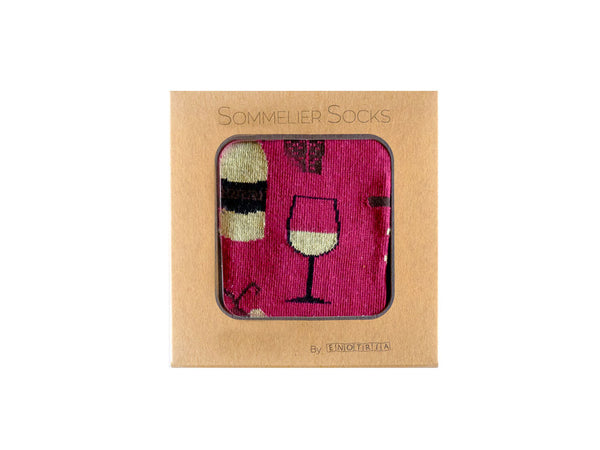 Sommelier Socks | BURGUNDY - Glasses & Grapes