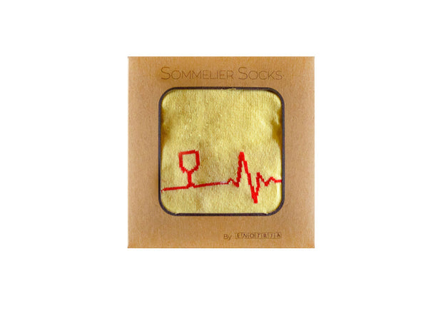 Sommelier Socks | YELLOW - Wine Cardiogram