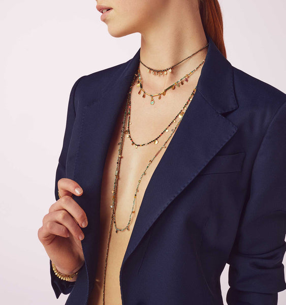 "Girasole" Long Mix Necklaces