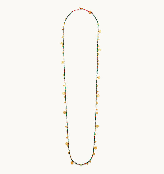 "Smarties" Long Gold Plated Necklaces