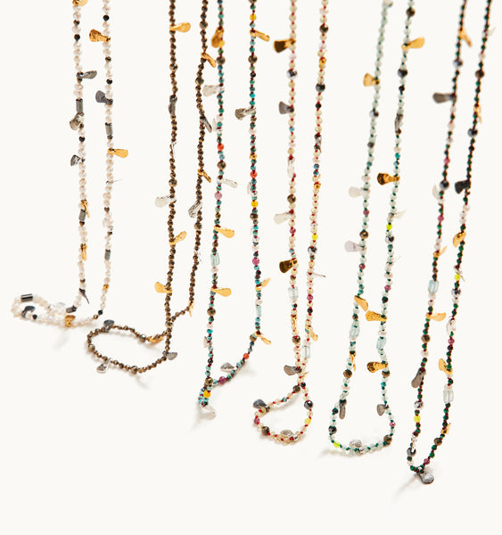 "Girasole" Short Stone Mix Necklaces
