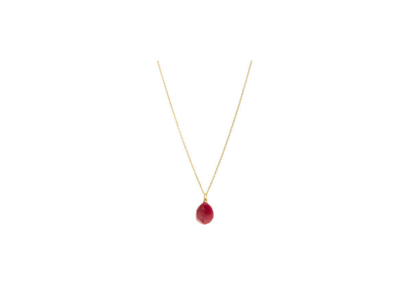 Drop Gemstone Necklace